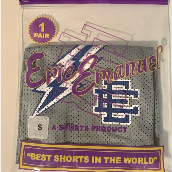 Eric Emanuel Grey Bolts Shorts